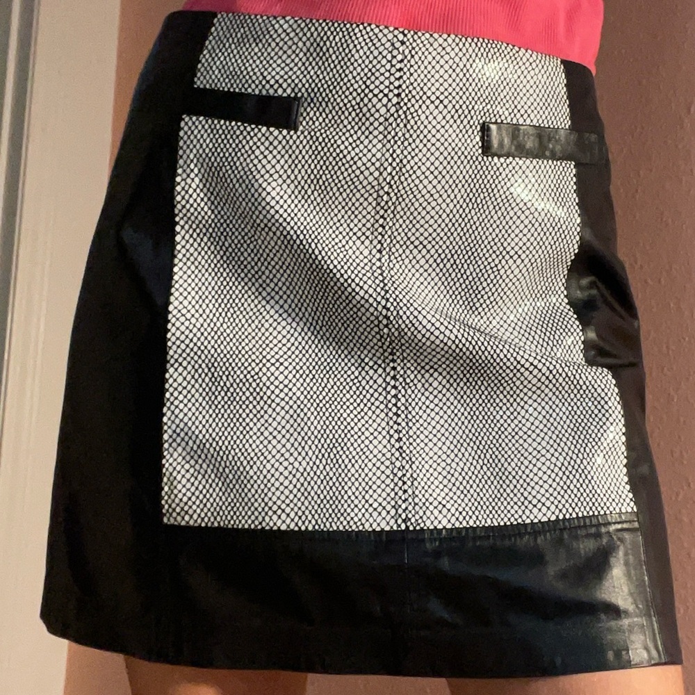 Nanette Lepore leather skirt